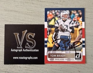 Tom Brady Signed Card With Coa