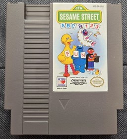 Nintendo NES | Sesame Street ABC & 123 | 1985  | Cartridge Only | Not Tested
