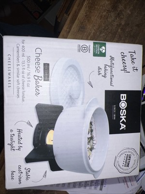 Boska Cheese Baker Oven Safe Dish Keeps Cheese Warm 4-pc set  - Holland