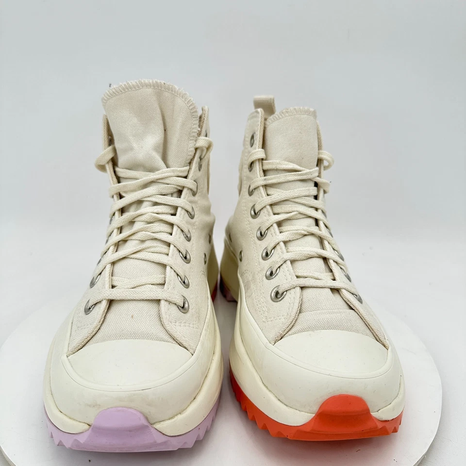 Converse Run Star Hike Hi Women Size 10 A01583C Embroidered Floral Platform Shoe - Image 2 of 4