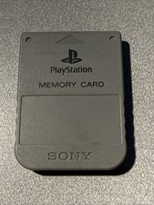 Sony PlayStation OEM Official 1 PS1 PSX Memory Card GRAY