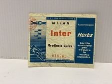 CALCIO BIGLIETTO TICKET MILAN INTER SERIE A 1970/71 GRADINATA DERBY FIGC