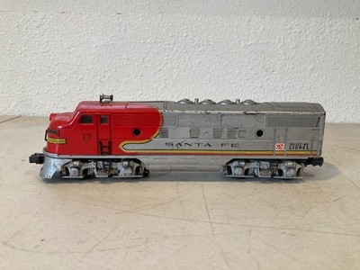 1950s Lionel Train Engine 2343 F3 Diesel Non Powered Dummy Unit Santa Fe O Gauge