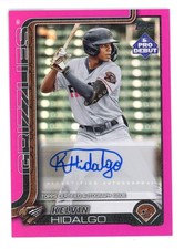 2025 TOPPS PRO DEBUT Fuchsia FOIL KELVIN HIDALGO AUTO  12/199