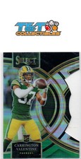 Carrington Valentine 2023 Panini Select Black Green Die Cuts #118 Packers RC 77