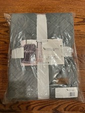 Koolaburra by UGG Crystelle Textured Faux Fur Throw Blanket Grey 50x70 NEW