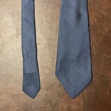 VTG Brooks Brothers Makers 55  x3.75  All Silk Made In USA Blue Geometric Tie VGC