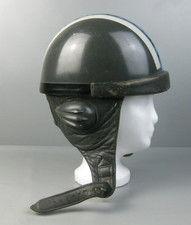 alte R&ouml;mer Rennhelmschale Motorrad Helm Halbschale Oldtimer Gr. 56 teils Leder
