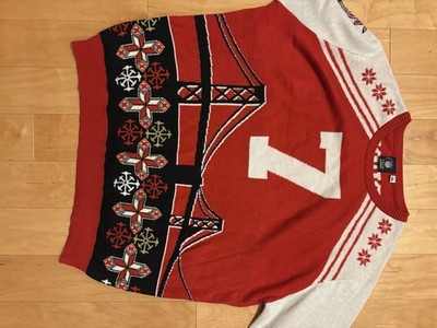 San Francisco 49ers Sweater Mens M Red NFL Ugly Christmas Colin Kaepernick