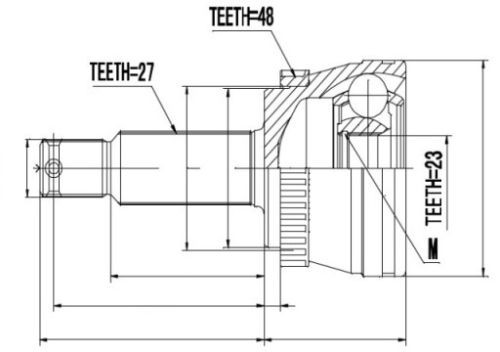 NPZ-HY-528 NTY Joint Kit, drive shaft for HYUNDAI,KIA - Image 2