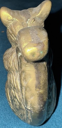 VINTAGE SMALL Solid BRASS Molded SQUIRREL 3.75"Figurine ;Home Decor - Imagen 4 de 6