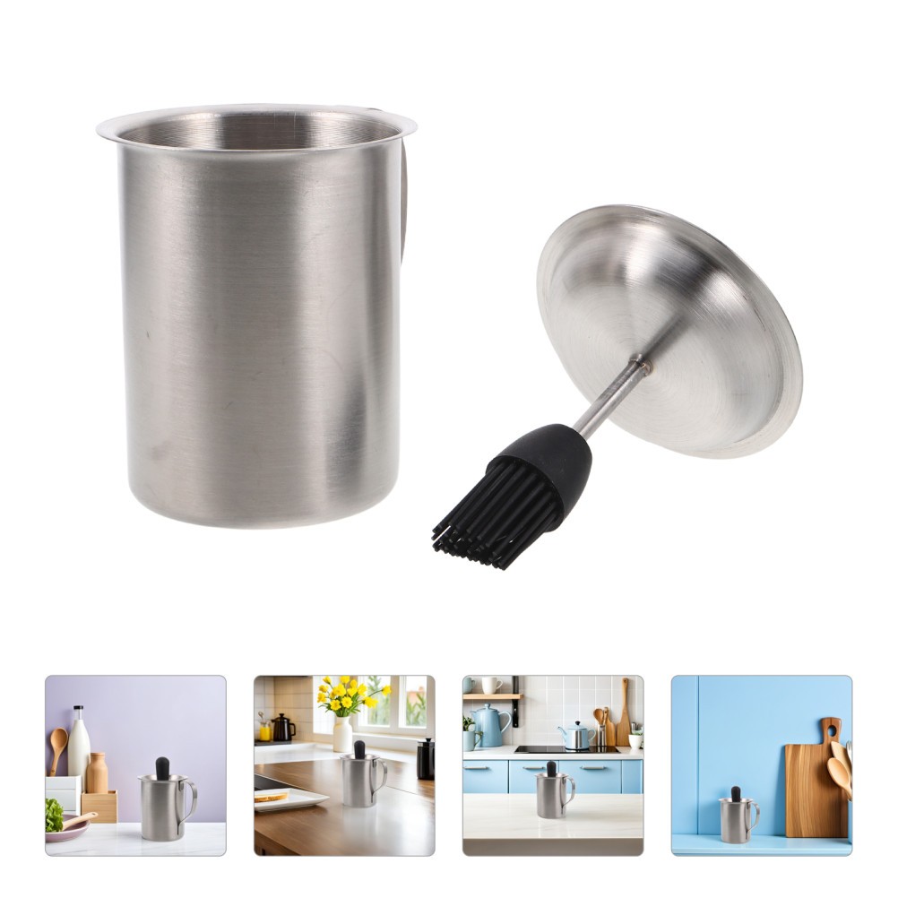 Pot With Silicone Grill Brush
