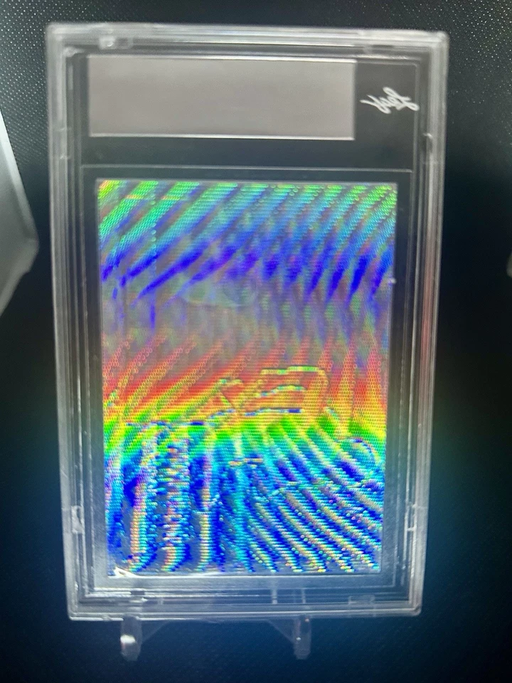 Emeka Egbuka 2022 Leaf Pro Set Metal Action Ink Autograph Gold Wave  1/1 - Image 4 of 4