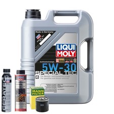 Motoröl 5W30 LIQUI MOLY 5L +MANN Ölfilter +Spülung +Cera Tec Motoröl 5W30 LIQUI MOLY 5L +MANN Ölfilter +Spülung +Cera Tec