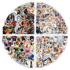 200Pcs Pet Cat and Dog Stickers - Waterproof Mixed Pack for Kids Muticolor