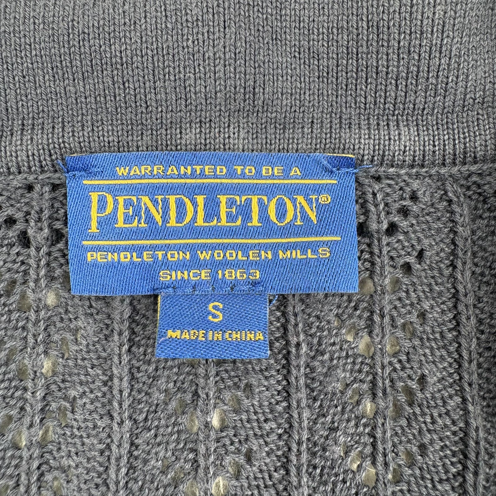 Pendleton Sweater Womens Small Collared Pullover … - image 4