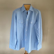 PILOT - Vintage Hemd - hell Blau - Gr. 41 (Bitte die Maße beachten) Piloten Hemd