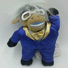 1998 INFAMOUS MEANIES DONKEY DON KING PLUSH BEANIE 6" with tags
