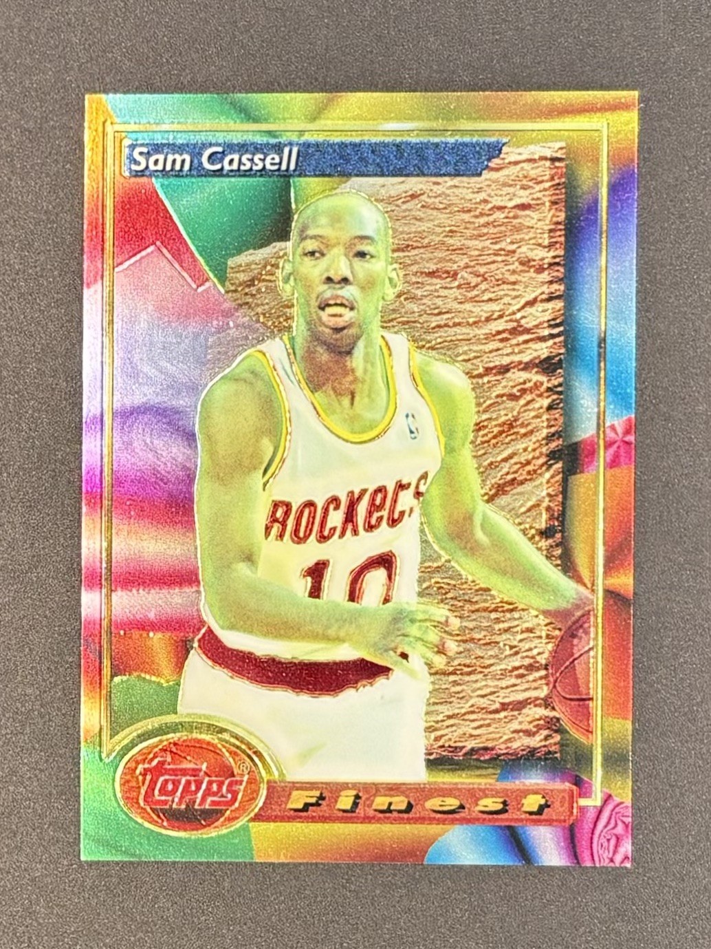 1993-94 Topps Finest #169 Sam Cassell Rookie RC Houston Rockets NBA 
