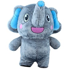 Disfraz de mascota inflable de elefante gigante Halloween carnaval traje vestido elegante