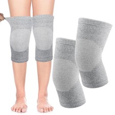 Bamboo Knee Sleeve Elastic Compression Knee Brace Warm Breathable Pads XL