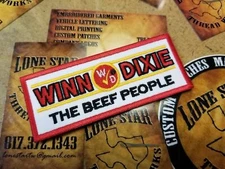 EMBROIDERED WINN DIXIE GROCERY PATCH (Please Read Ad)
