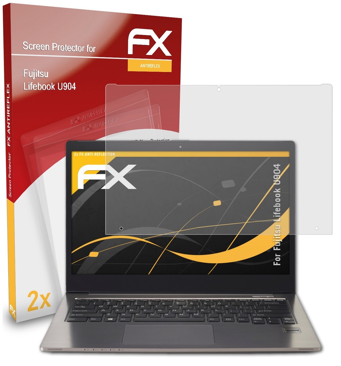 AtFoliX Lot De 2 Films Protecteurs écran Pour Fujitsu Lifebook U904 - Mat & Antichoc - Made In Germany