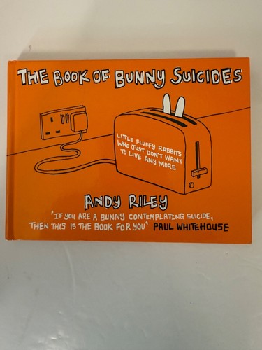 The Book of Bunny Suicides Hardcover Andy Riley 2003 Dark Humor Classic - Bild 1 von 5