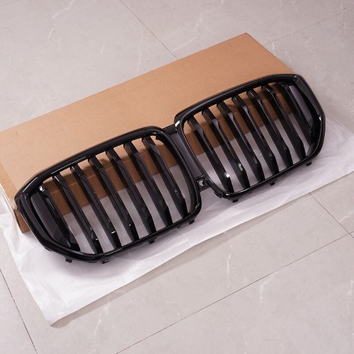 Cubierta de rejilla delantera de una sola línea negra mate para BMW G05 LCI X5 2023-2024 - Imagen 6 de 15