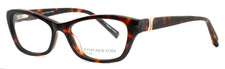 JONES NEW YORK J226 Tortoise Womens Semi Cat Eye Petite Eyeglasses 50-15-135 A