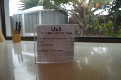 US3 YOU CAN'T HOLD ME DOWN RARE AUSTRALIAN 3 TRACK PROMO CD!