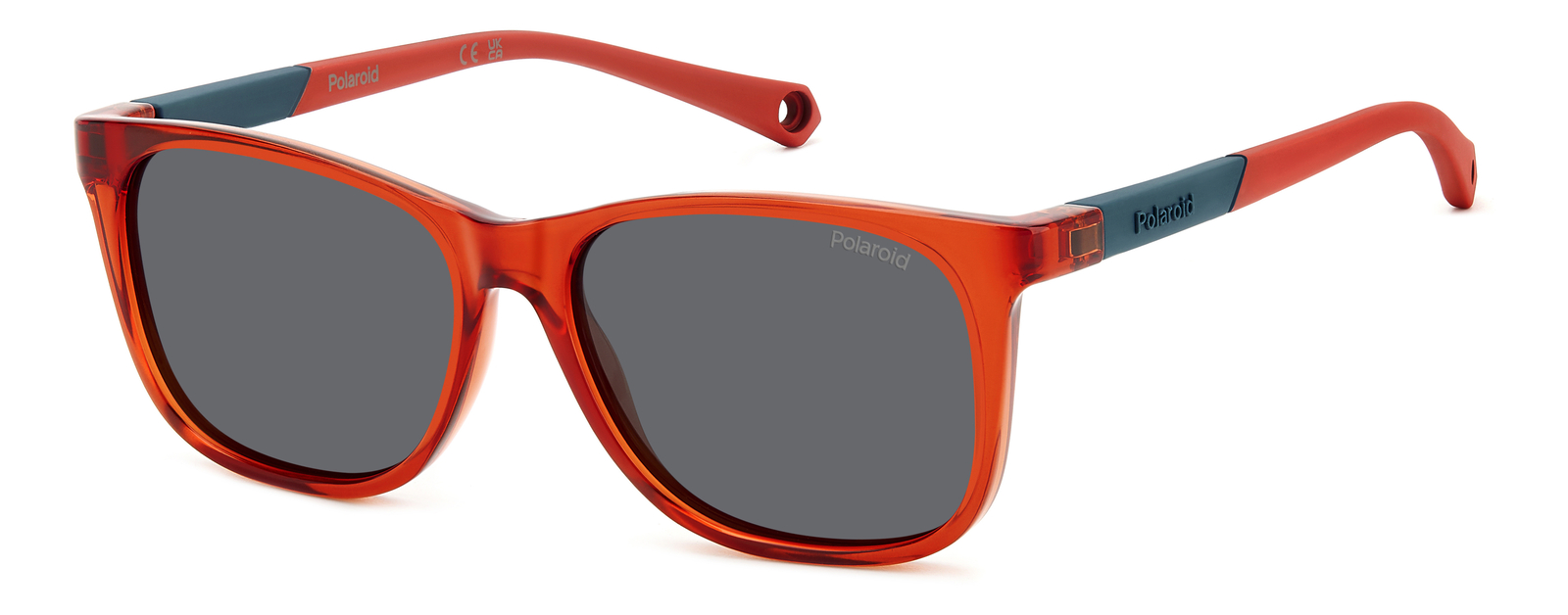 Polaroid PLD 8058/S RED/GREY 46/13/125 unisex children Sunglasses