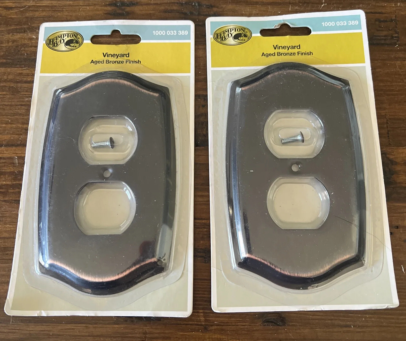 2Aged Bronze Outlet Cover Wall Plates 1 Gang Duplex 1000 033 389