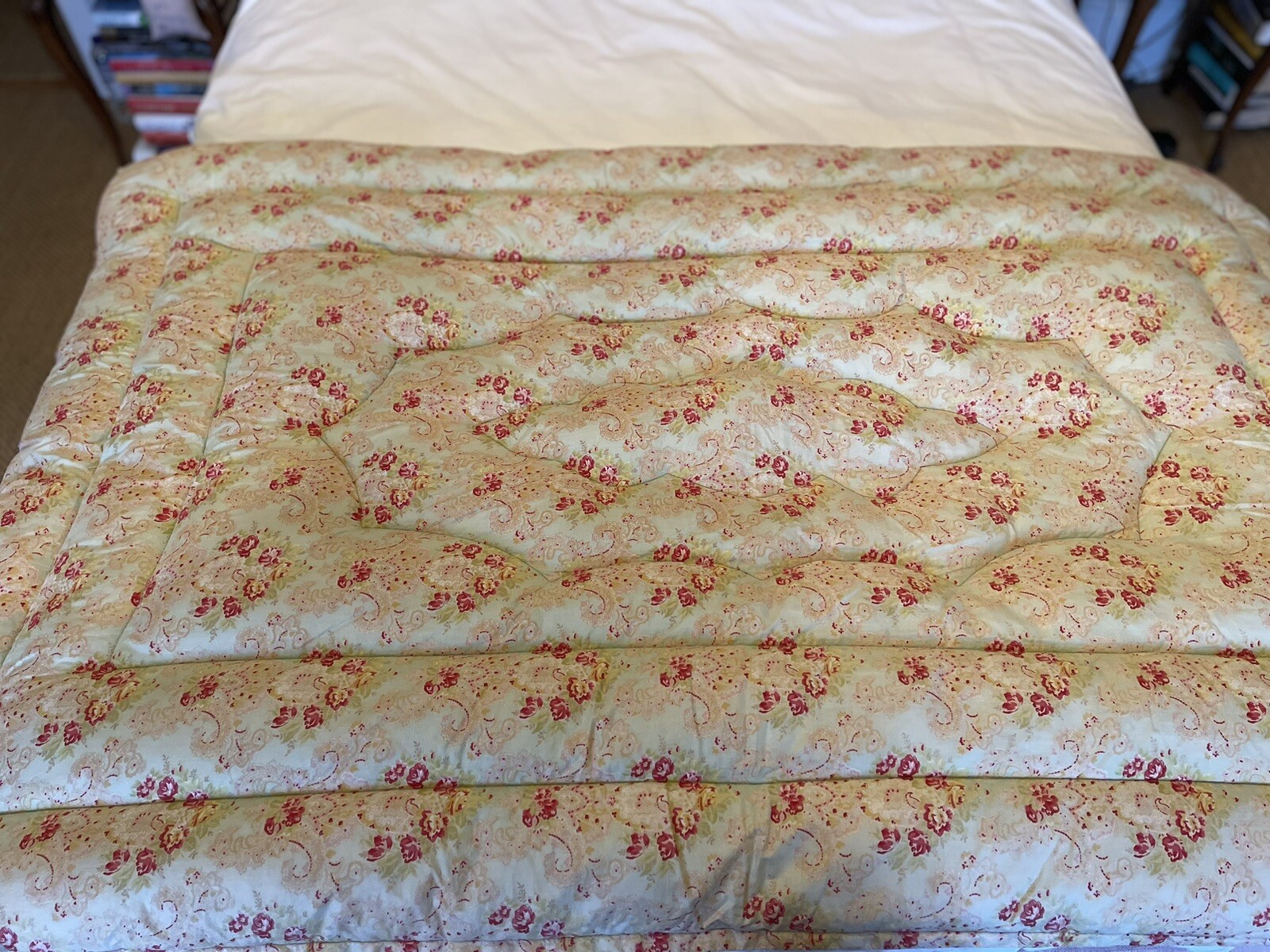 Vintage Feather Pelaw Floral Single Eiderdown Quilt eBay