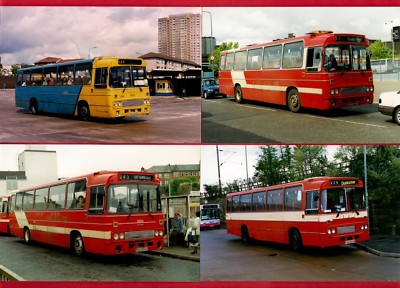 4 Fotos - Kelvin Central Busse - Alexander T Typen - Leyland Leopard & Tiger