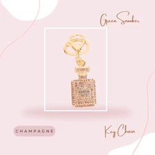Key Chains, Perfume Bottle Metal Crystal
