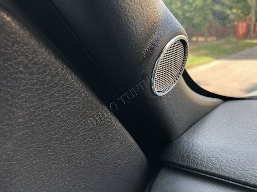 For Ford F150 2008-2014 Chrome Rings Surrounds Speakers Tweeters 2pcs - Picture 7 of 11