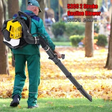 Backpack Gas Powered Blower 52CC 2-Stroke 530CFM 248MPH Lawn Snow Leaf Blower