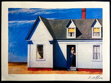 Edward Hopper litografia COA originale numerata a mano firmata limitata -