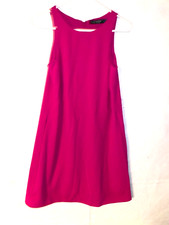 Lauren Ralph Lauren Mini Dress Womens Size 0 Fuchsia Pink Sleeveless NEW