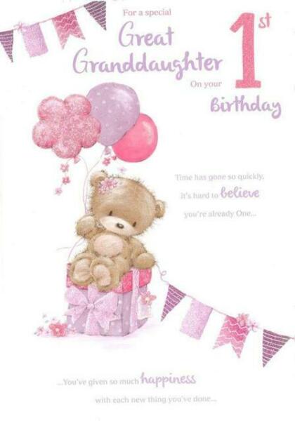 for-a-wonderful-great-granddaughter-on-your-1st-birthday-card-for-sale