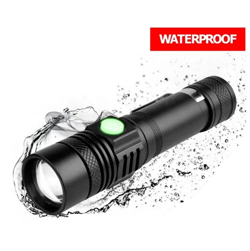 Super Bright LED Tactical Flashlight Zoomable Rechargeable - Picture 8 of 10