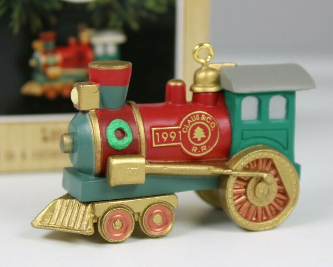 Hallmark Locomotive Claus & Co R.R. Keepsake 1st of 4 Christmas Ornament 1991
