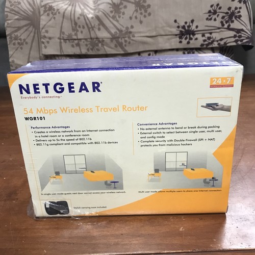 Netgear WGR101 54 MBPS Wireless Travel Router - Unopened Box - Picture 2 of 6