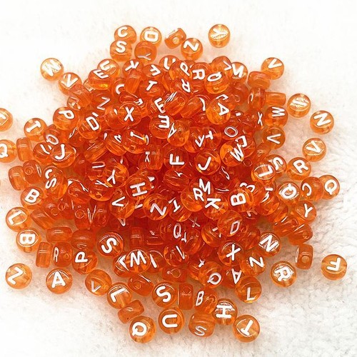 Alphabet Letter Beads - Round Bead Charms DIY Crafts Jewelry Making Charm 100Pcs - Picture 5 of 57