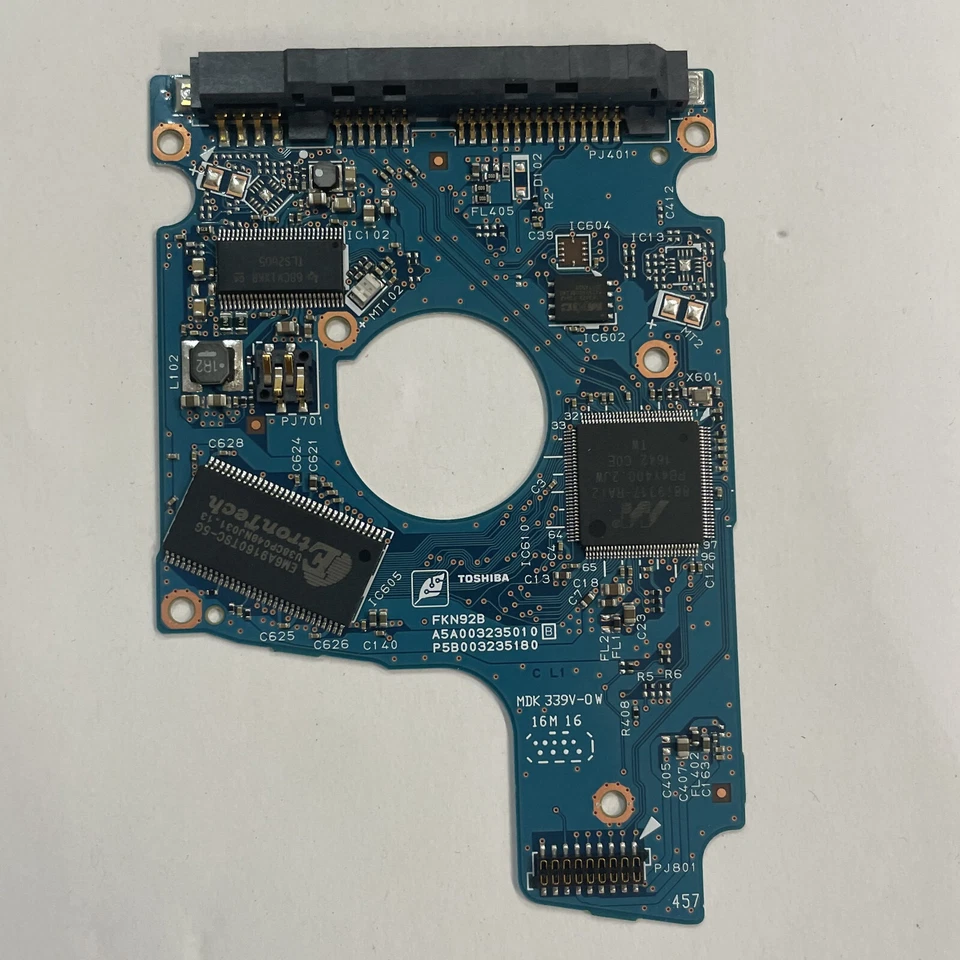 Toshiba MQ01ABD100 2.5" SATA HDD PCB Board G003235C FKN92B AAT AB31/AX1P4M - Image 4 of 4