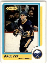 Paul Cyr 1986-87 O-Pee-Chee Rookie #200 Buffalo Sabres