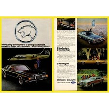 1977 Mercury Cougar Xr 7 Magazine Print Ad 2 Pg Sedan Wagon Car Ford Lincoln Cat 1977 Mercury Cougar Xr 7 Magazine Print Ad 2 Pg Sedan Wagon Car Ford Lincoln Cat