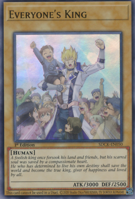 1X NM Everyone's King - SDCK-EN050 - Ultra Rare 1st Edition - Yugioh | eBay