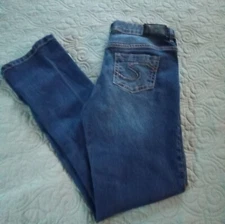 Silver Jeans Girls Size 14 Zip Up Five Pocket Tammy 1335 Bootcut Jeans
